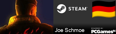 Joe Schmoe Steam Signature