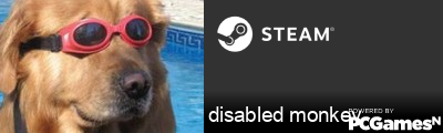 disabled monkey Steam Signature