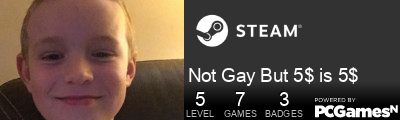 Not Gay But 5$ is 5$ Steam Signature