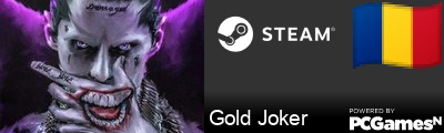 Gold Joker Steam Signature