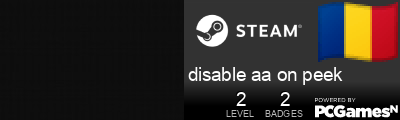 disable aa on peek Steam Signature