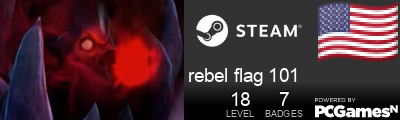 rebel flag 101 Steam Signature
