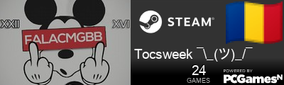 Tocsweek ¯\_(ツ)_/¯ Steam Signature