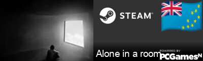 Alone in a room Steam Signature