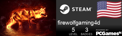 firewolfgaming4d Steam Signature