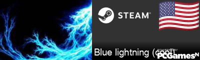 Blue lightning (cool) Steam Signature