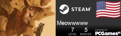 Meowwwww Steam Signature