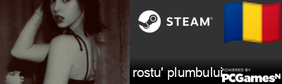 rostu' plumbului Steam Signature