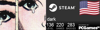 Steam Profile badge for dark: Get your our own Steam Signature at SteamIDFinder.com