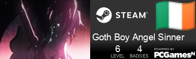 Goth Boy Angel Sinner Steam Signature