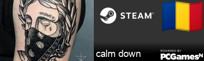 calm down Steam Signature