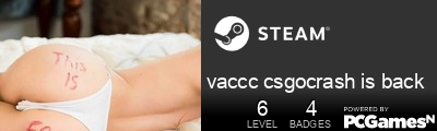 vaccc csgocrash is back Steam Signature