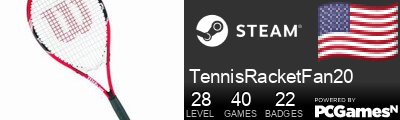 TennisRacketFan20 Steam Signature