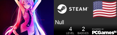Null Steam Signature