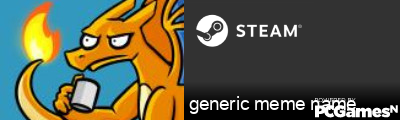 generic meme name Steam Signature