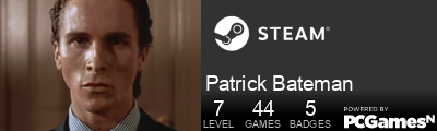 Patrick Bateman Steam Signature