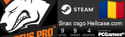 Snax csgo Hellcase.com Steam Signature