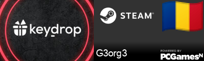 G3org3 Steam Signature