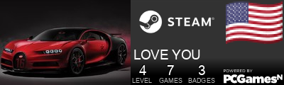 LOVE YOU Steam Signature