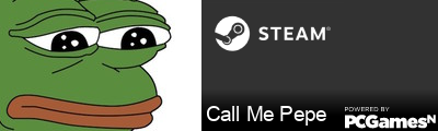 Call Me Pepe Steam Signature