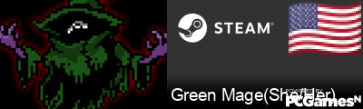 Green Mage(She/Her) Steam Signature