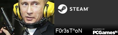 F0r3sT^oN Steam Signature