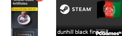 dunhill black fine cut Steam Signature