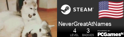 NeverGreatAtNames Steam Signature