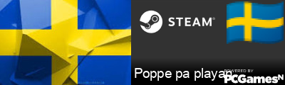 Poppe pa playan Steam Signature