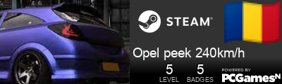 Opel peek 240km/h Steam Signature