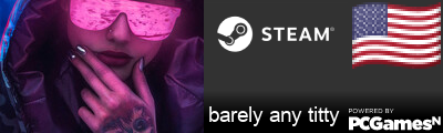 barely any titty Steam Signature