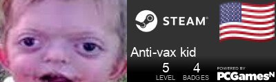 Anti-vax kid Steam Signature