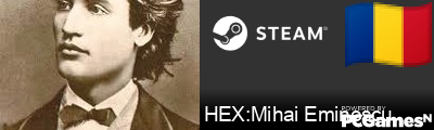 HEX:Mihai Eminescu Steam Signature