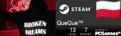 QueQue™ Steam Signature