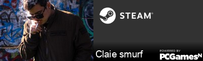 Claie smurf Steam Signature