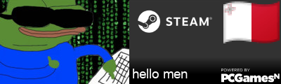hello men Steam Signature