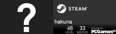 hakuna Steam Signature