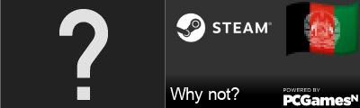 Why not? Steam Signature