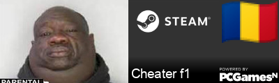Cheater f1 Steam Signature