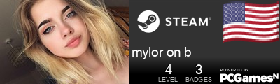 mylor on b Steam Signature