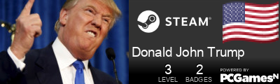 Donald John Trump Steam Signature