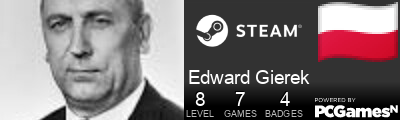 Edward Gierek Steam Signature