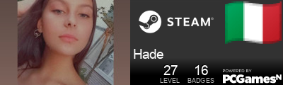 Hade Steam Signature
