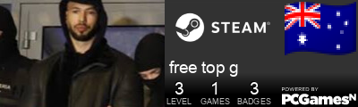 free top g Steam Signature
