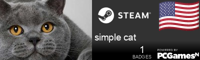 simple cat Steam Signature
