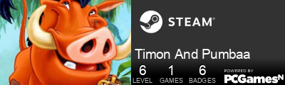 Timon And Pumbaa Steam Signature