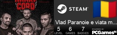 Vlad Paranoie e viata mea Steam Signature