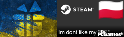 Im dont like my life Steam Signature