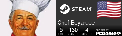 Chef Boyardee Steam Signature