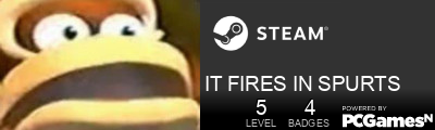 IT FIRES IN SPURTS Steam Signature